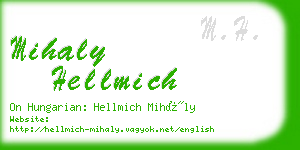 mihaly hellmich business card